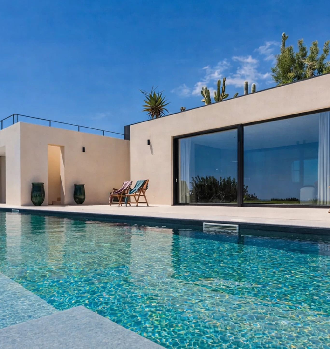Modern house with swimming pool